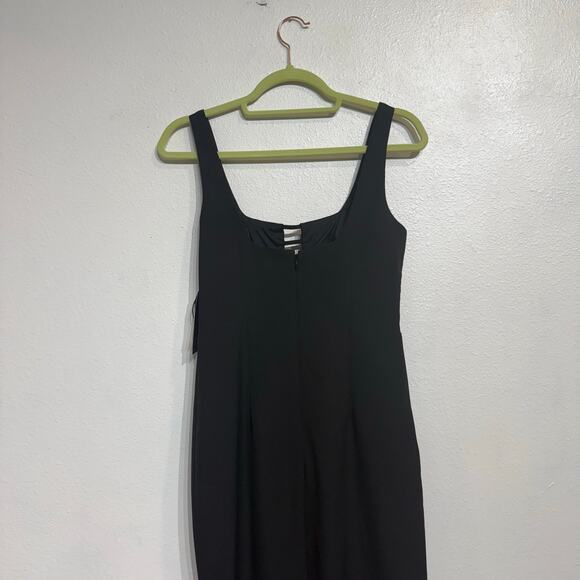 Aidan Mattox Black Cut-Out Scoop Neck Maxi Evening Gown Sz 4 NWT - Picture 8 of 13